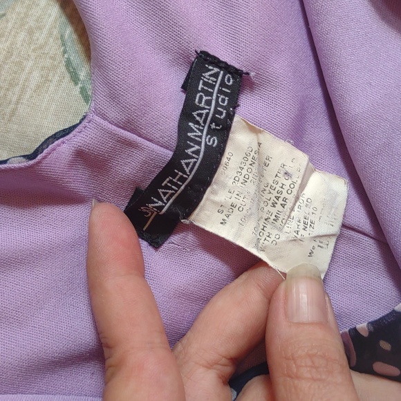 💜 3/$20 Gorgeous Purple Dots Handkerchief Dress - Picture 8 of 8